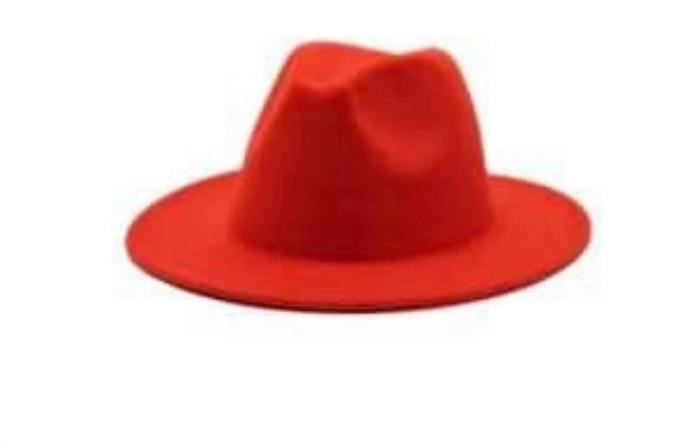 Red Fedora Hat